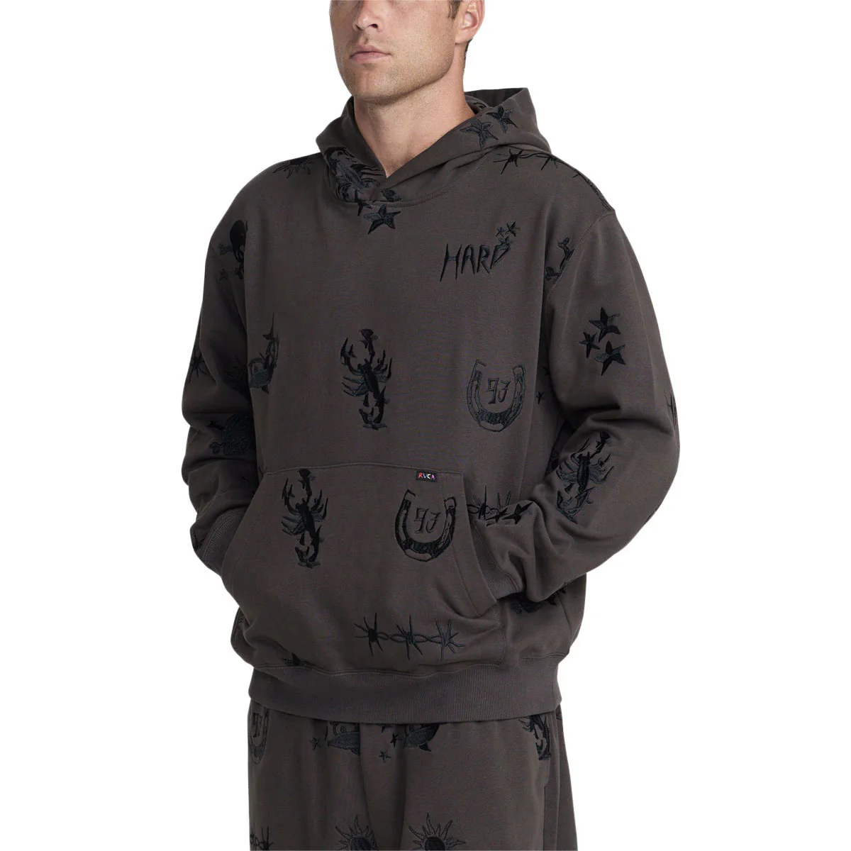 RVCA x Dani Miller Hoodie - Pirate Black - Image 4