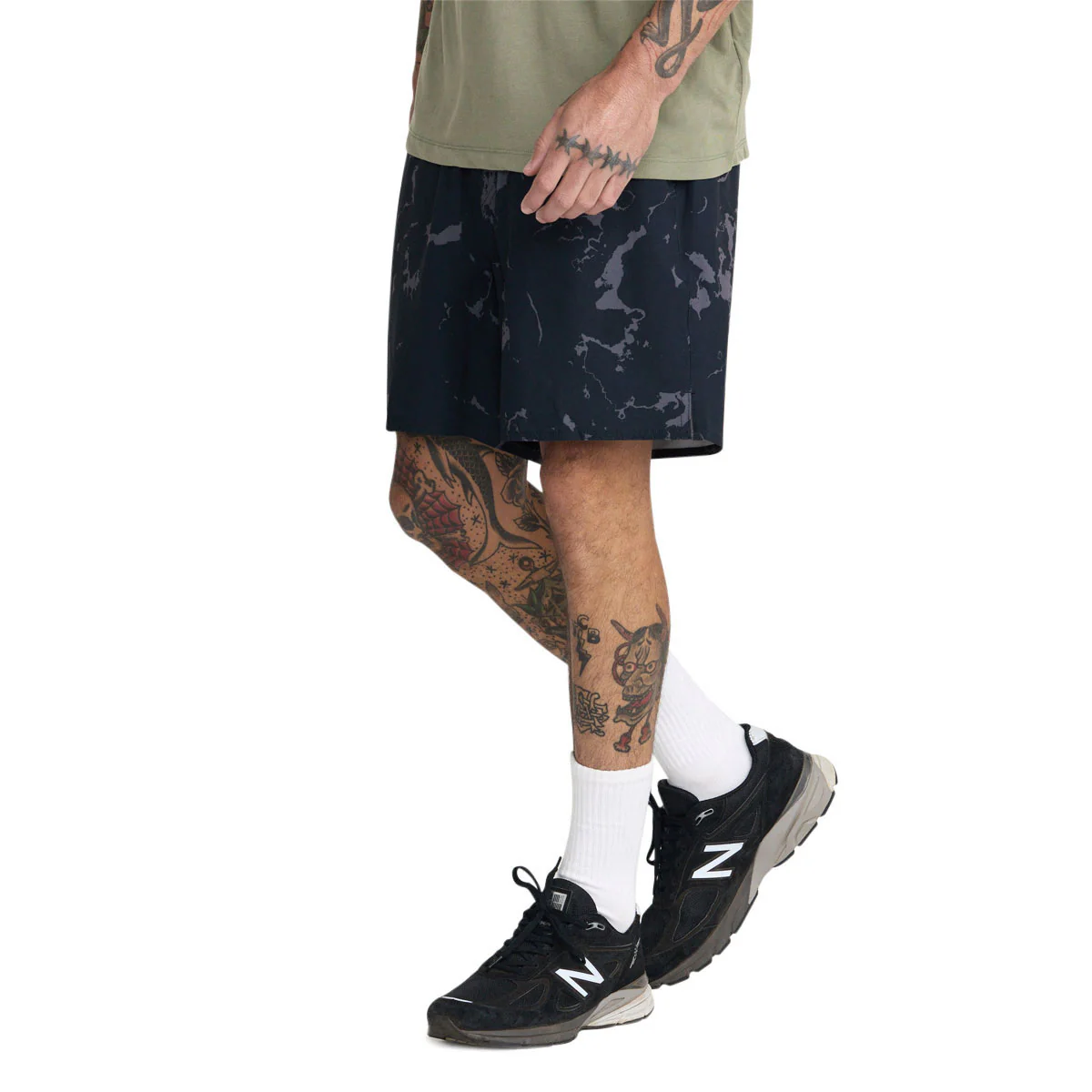 RVCA Yogger 2 In 1 Short 17" Shorts - Black 2 - Image 4