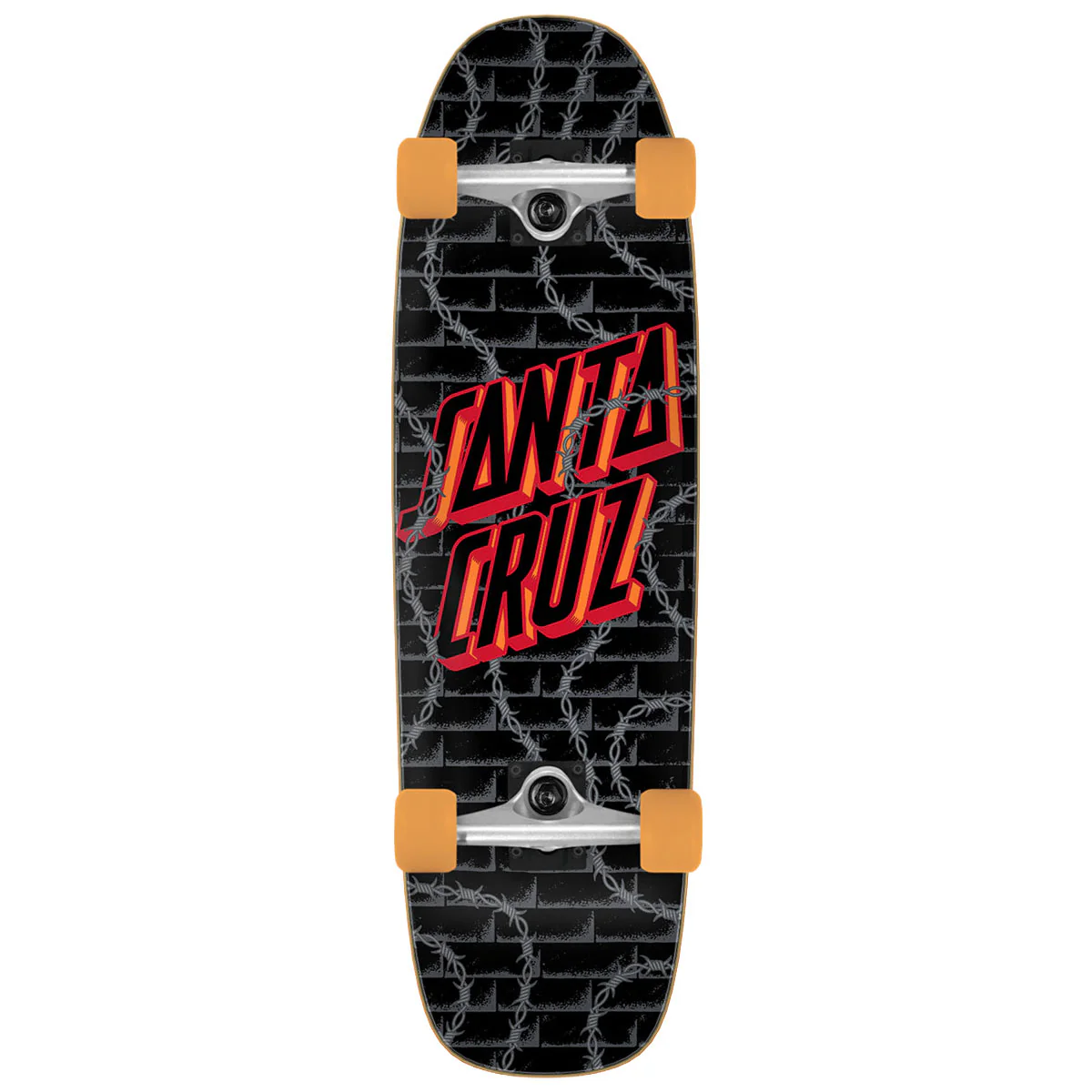 Santa Cruz Big Strip Barbwire Street Pre-Built Cruzer Longboard Complete - 8.40"