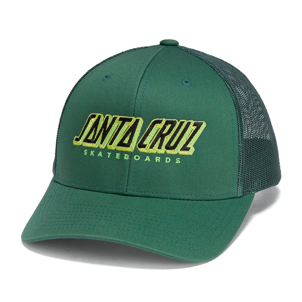 Santa Cruz Big Strip Snapback Hat - Evergreen