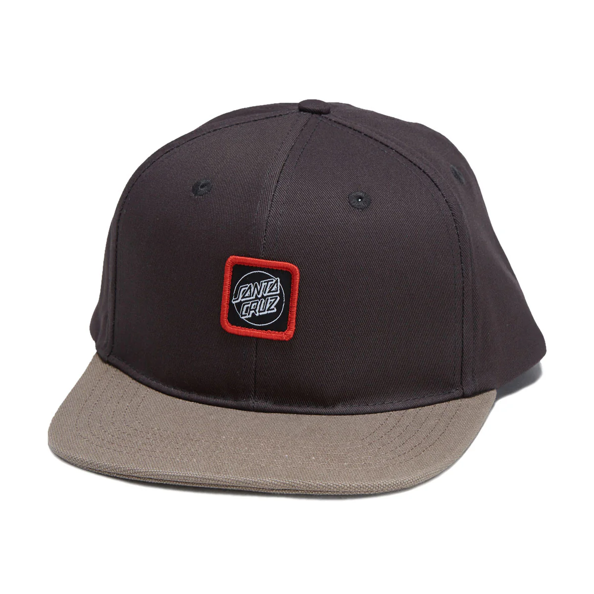Santa Cruz Cruz Label Snapback Hat - Black/Saddle