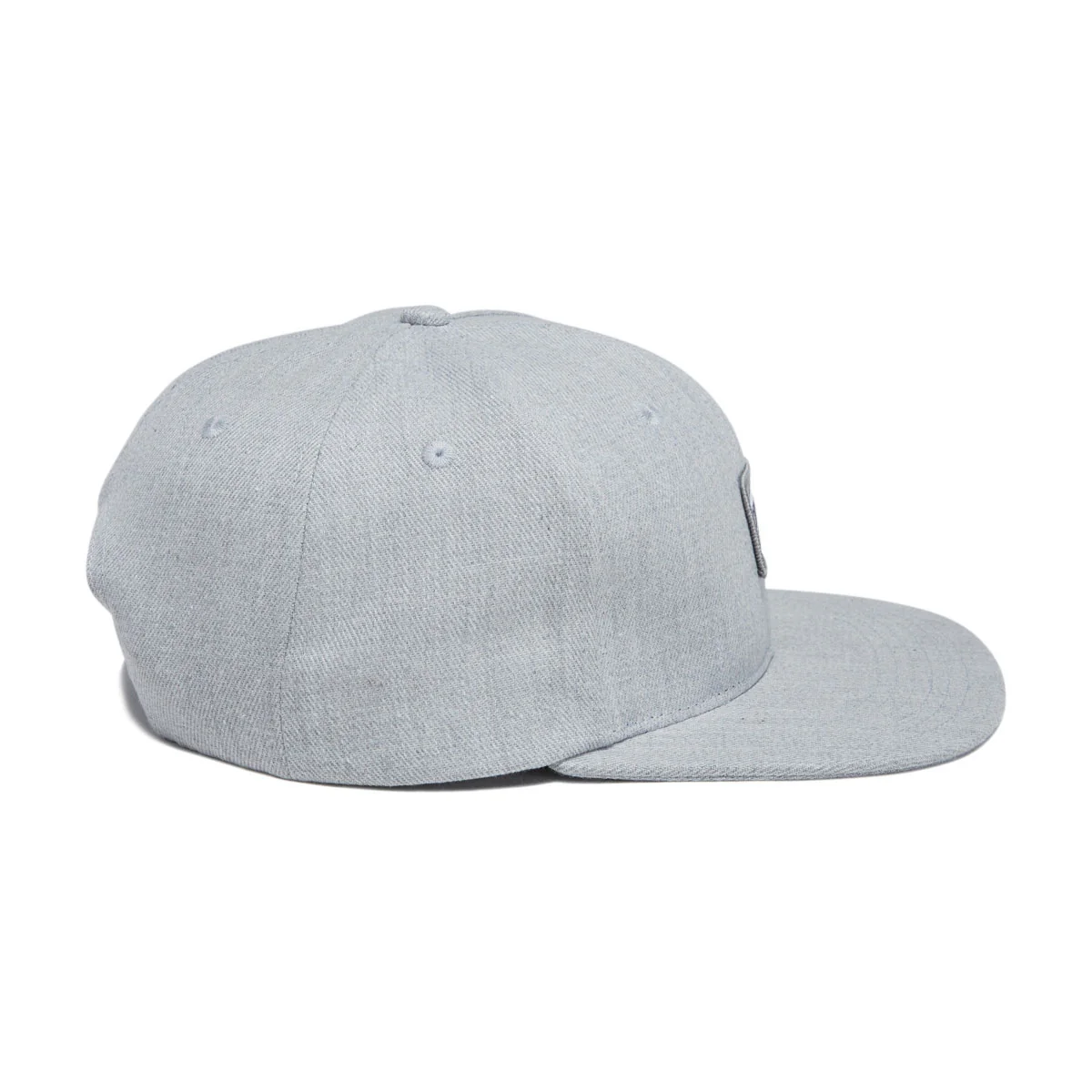 Santa Cruz Cruz Label Snapback Hat - Heather Grey/White/Silver - Image 3