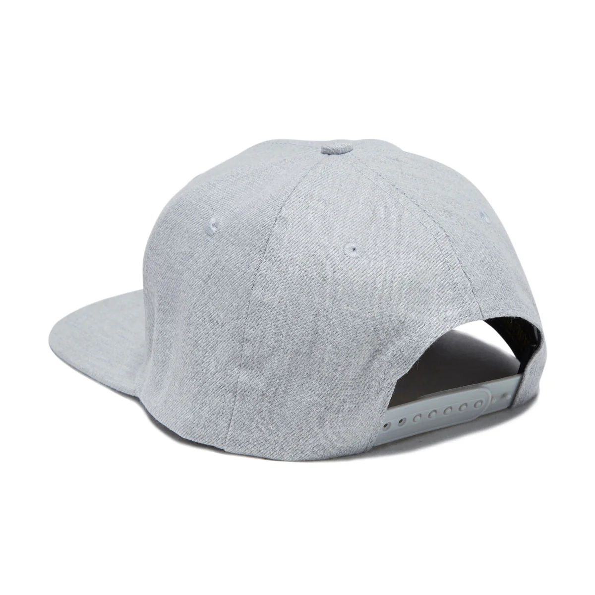 Santa Cruz Cruz Label Snapback Hat - Heather Grey/White/Silver - Image 5