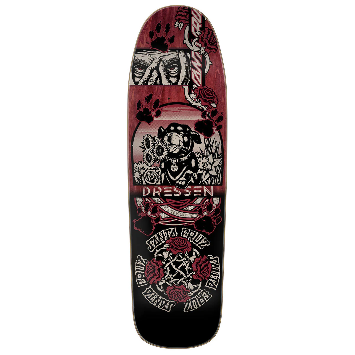 Santa Cruz Dressen Evo Pro Shaped Skateboard Deck - 9.30"