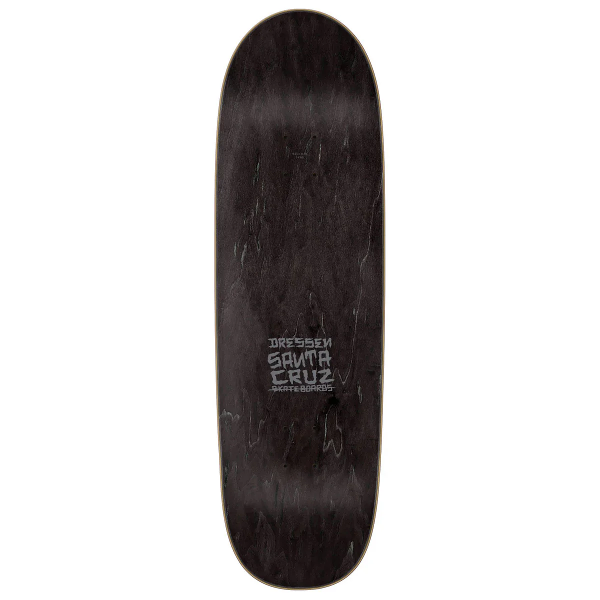 Santa Cruz Dressen Skull Rose Pro Shaped Skateboard Deck - 9.25" - Image 2