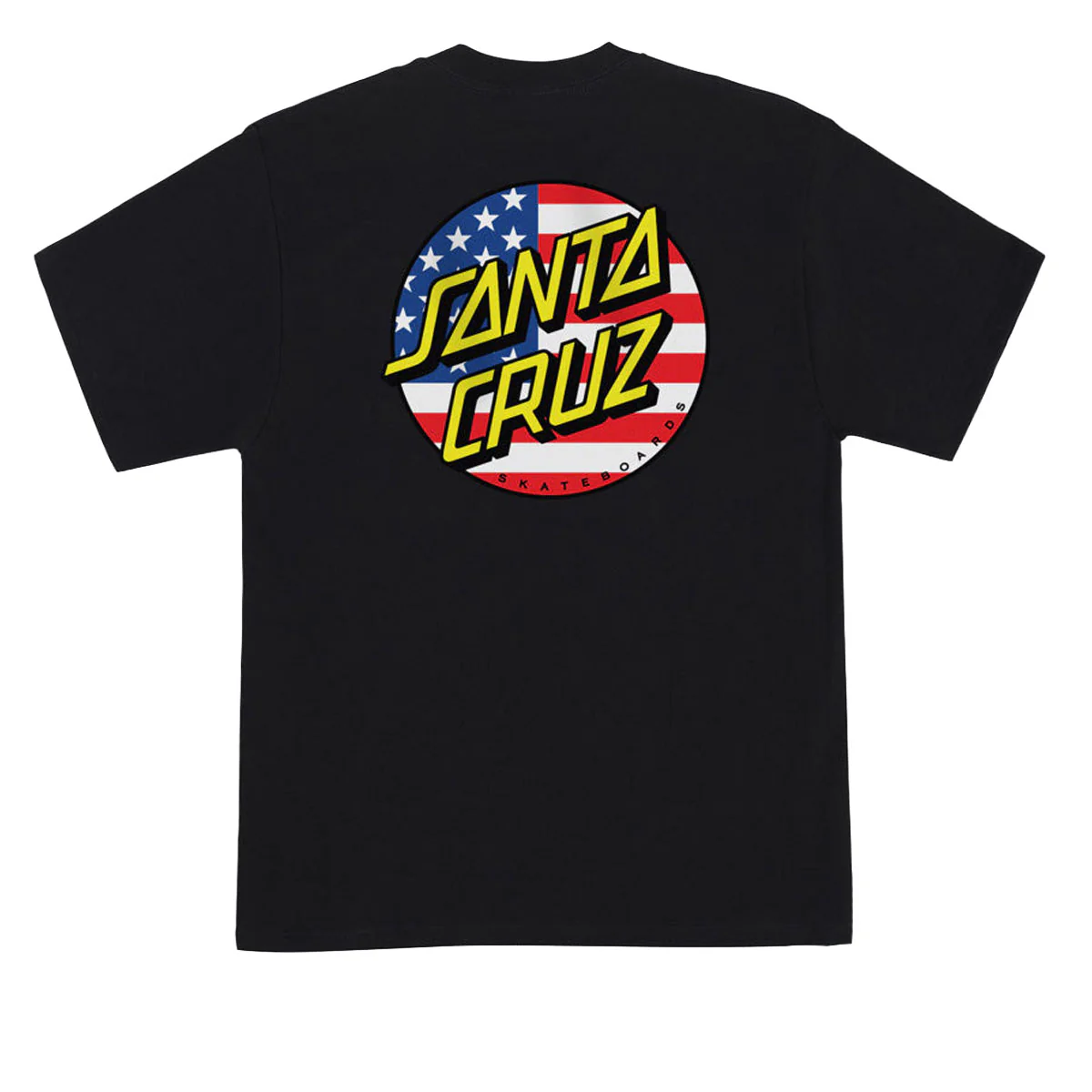 Santa Cruz July 4th Dot V2 T-Shirt - Black