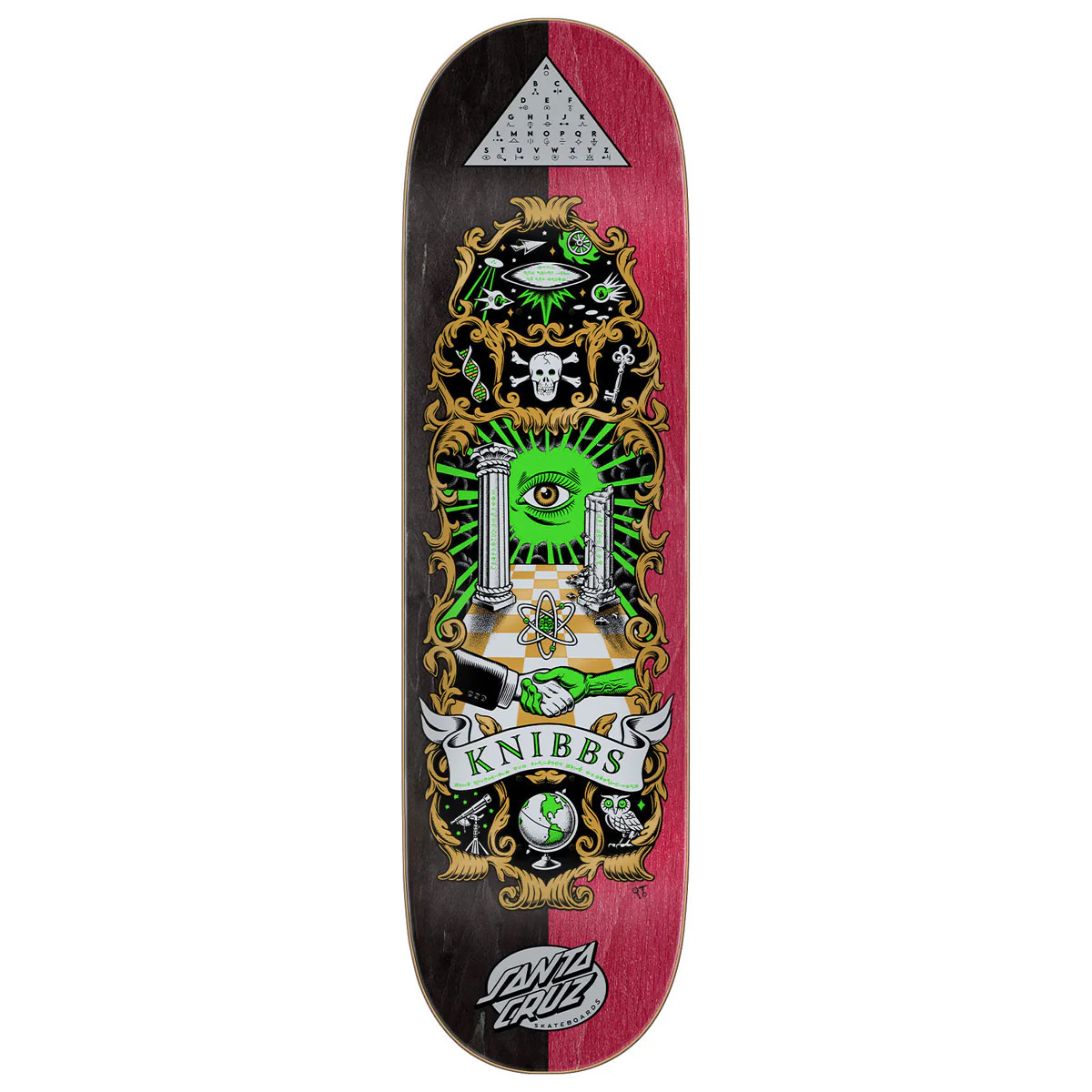 Santa Cruz Knibbs Cryptic II Pro Skateboard Deck - 8.50"