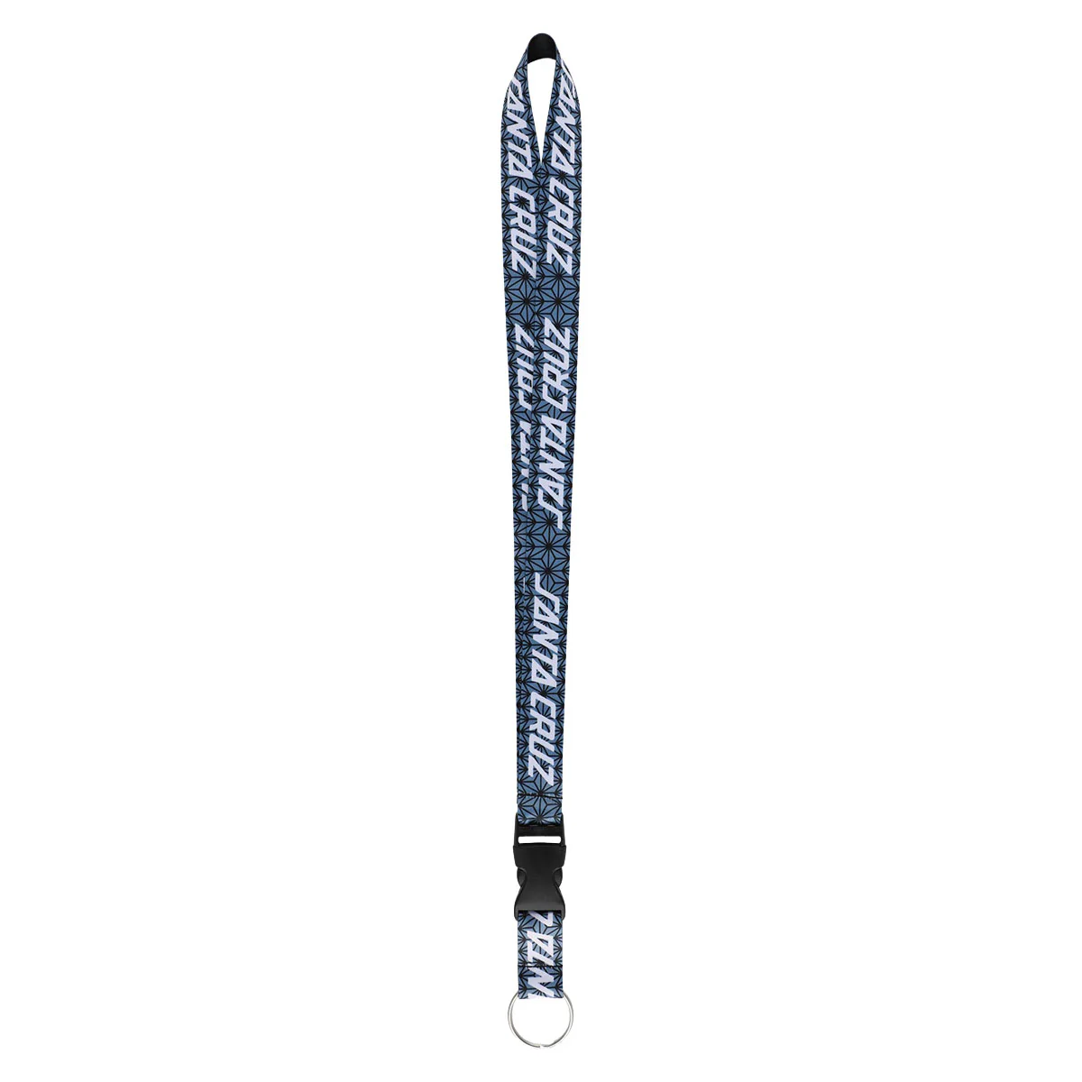 Santa Cruz Luck Strip Lanyard Keychain - Blue Luck