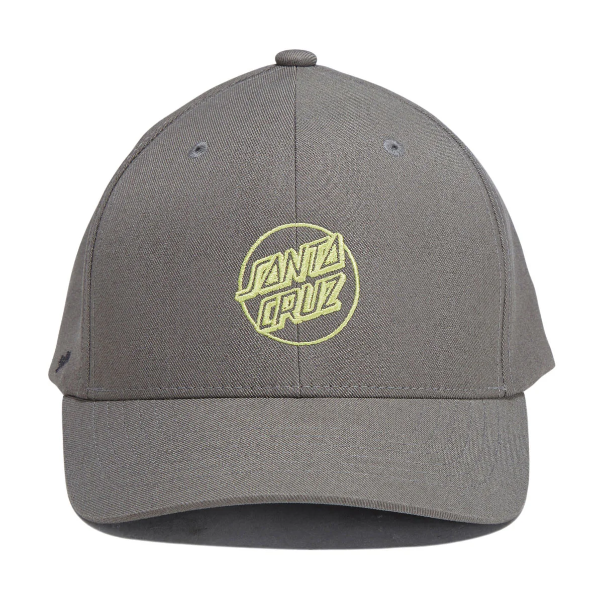 Santa Cruz Opus Dot Snapback Hat - Grey/Yellow - Image 2