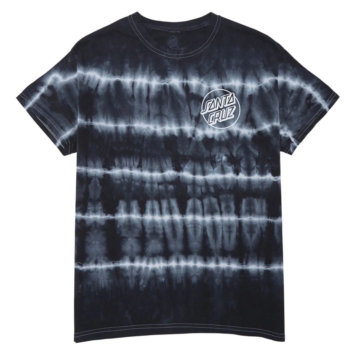 Santa Cruz Opus Dot T-Shirt - Black Shibori - Image 2