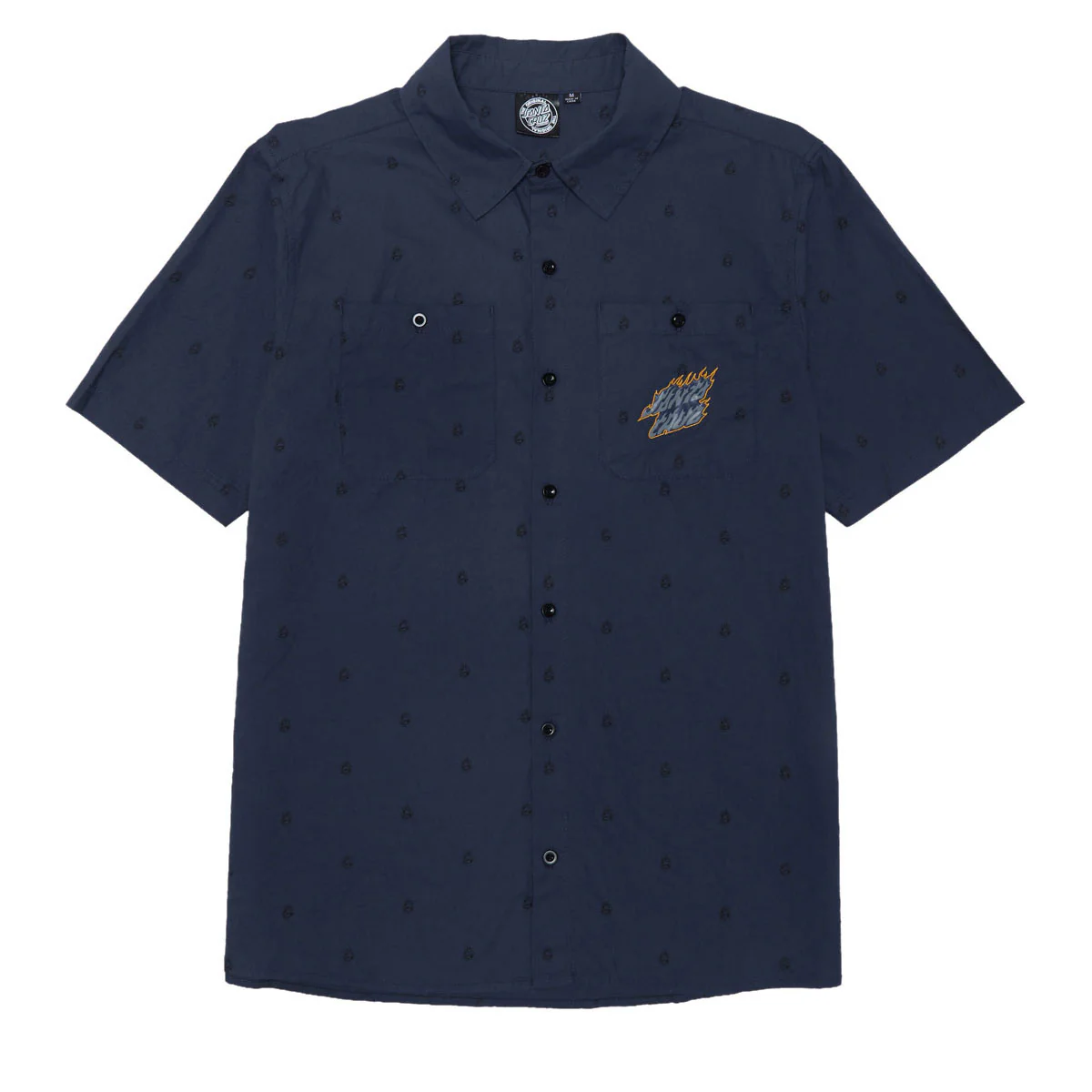 Santa Cruz Screaming Fire Shirt - Navy