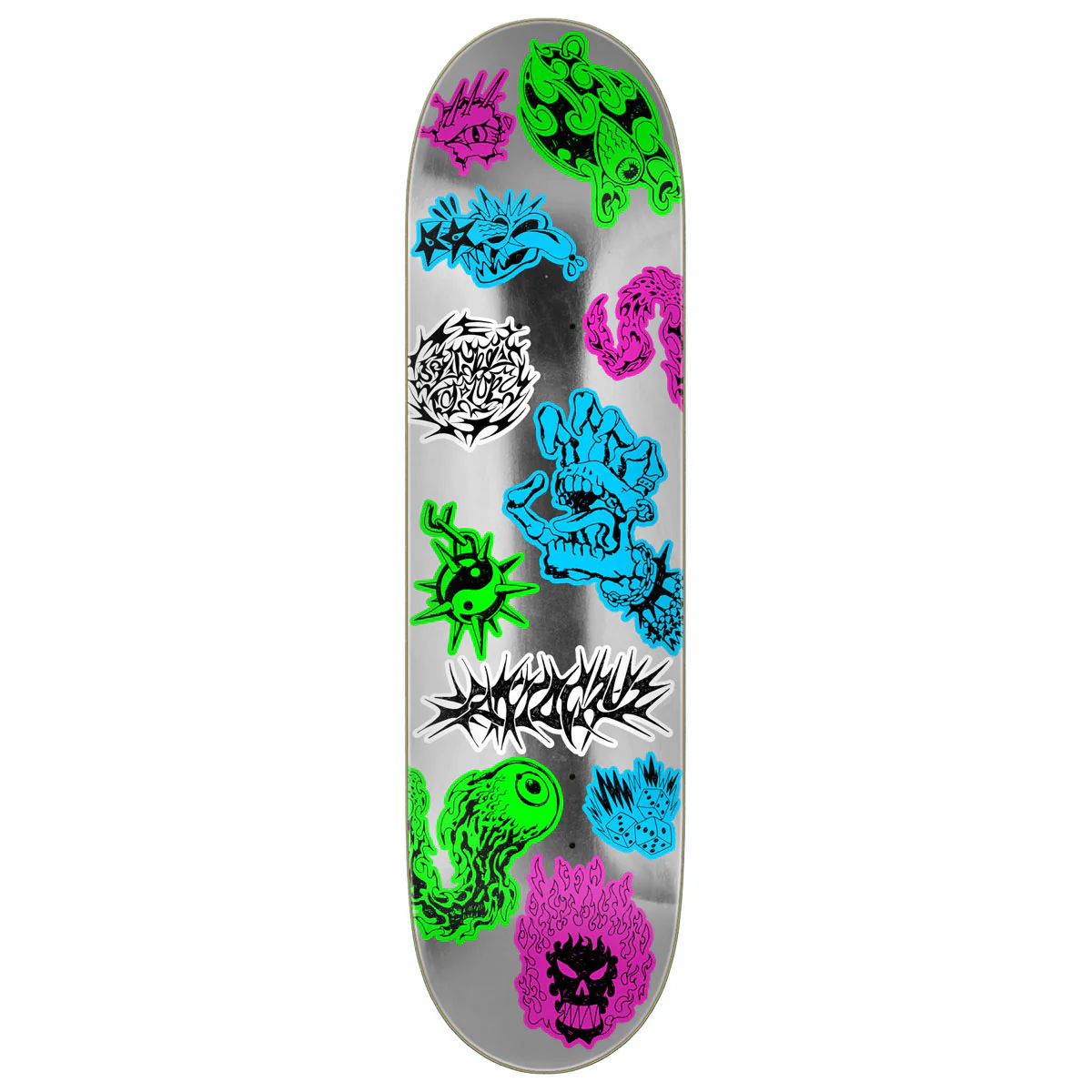 Santa Cruz Scribble Flash FeelBase Skateboard Deck - 8.00"