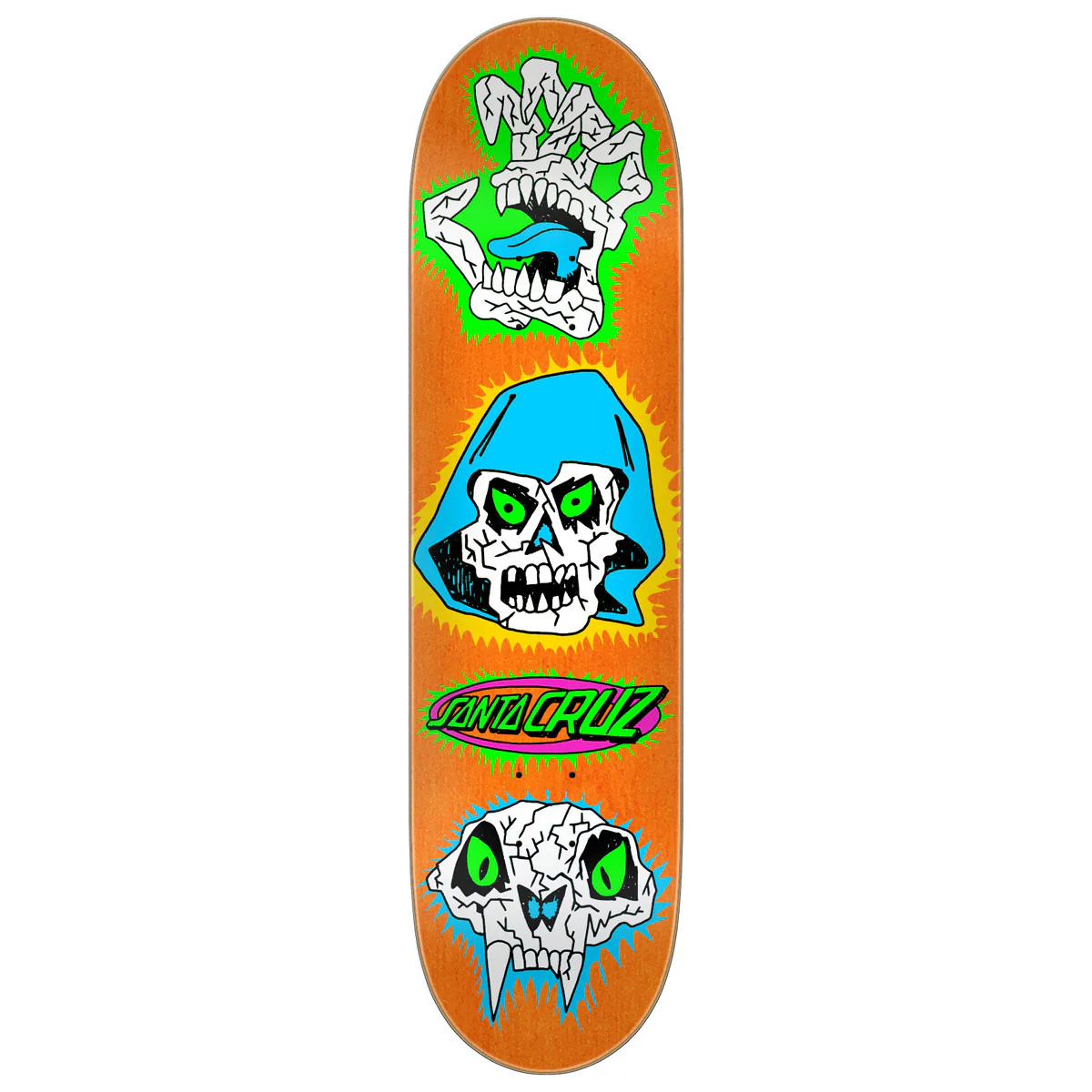 Santa Cruz Scribble Head FeelBase Skateboard Deck - 7.75"