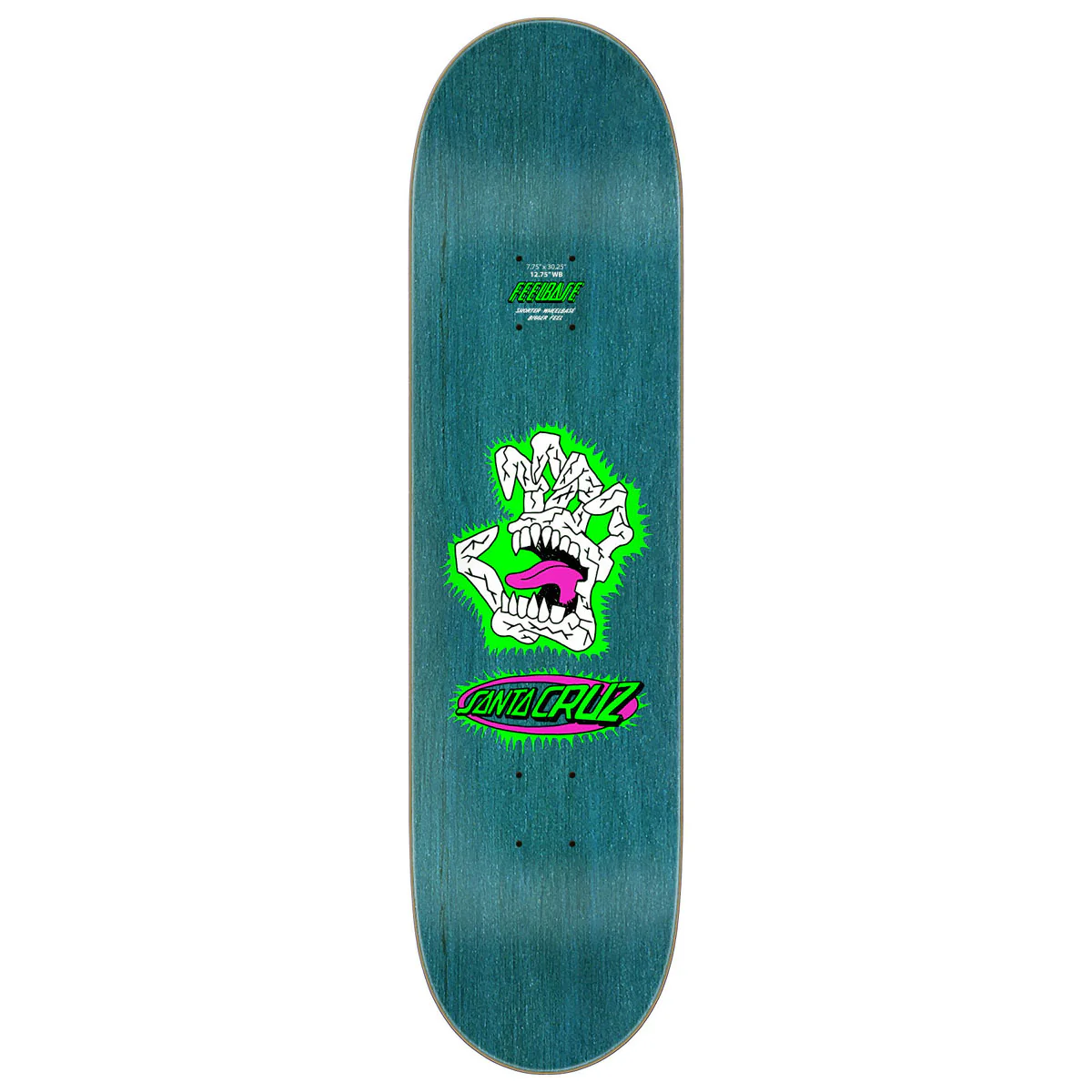 Santa Cruz Scribble Head FeelBase Skateboard Deck - 7.75" - Image 2