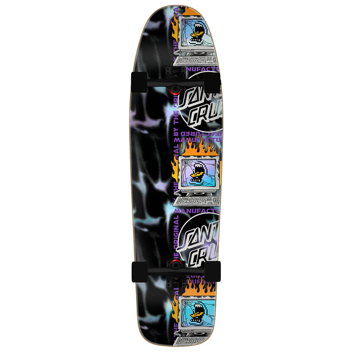 Santa Cruz Self Destruct Shaped Pre-Built Cruzer Longboard Complete - 9.80"