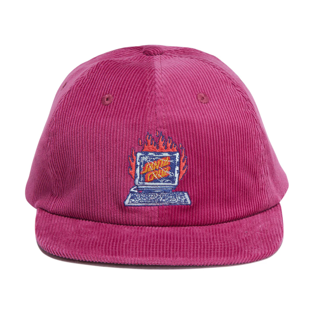 Santa Cruz Self Destruct Snapback Hat - Wine - Image 2