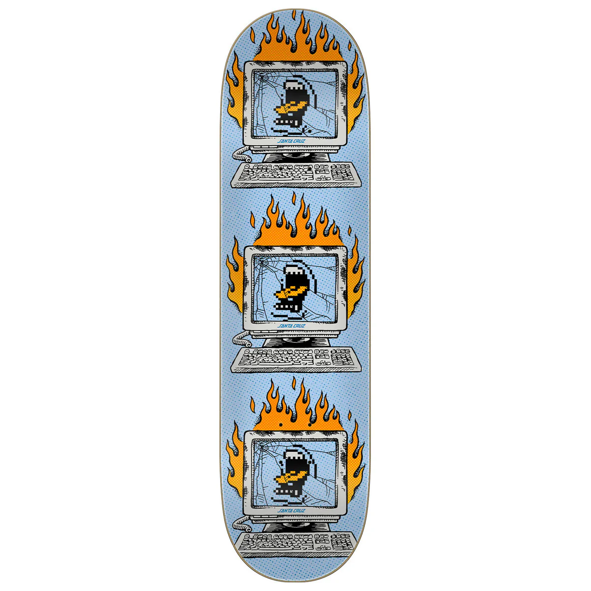 Santa Cruz Slef Destruct 7 Ply Birch Skateboard Deck - 8.25"
