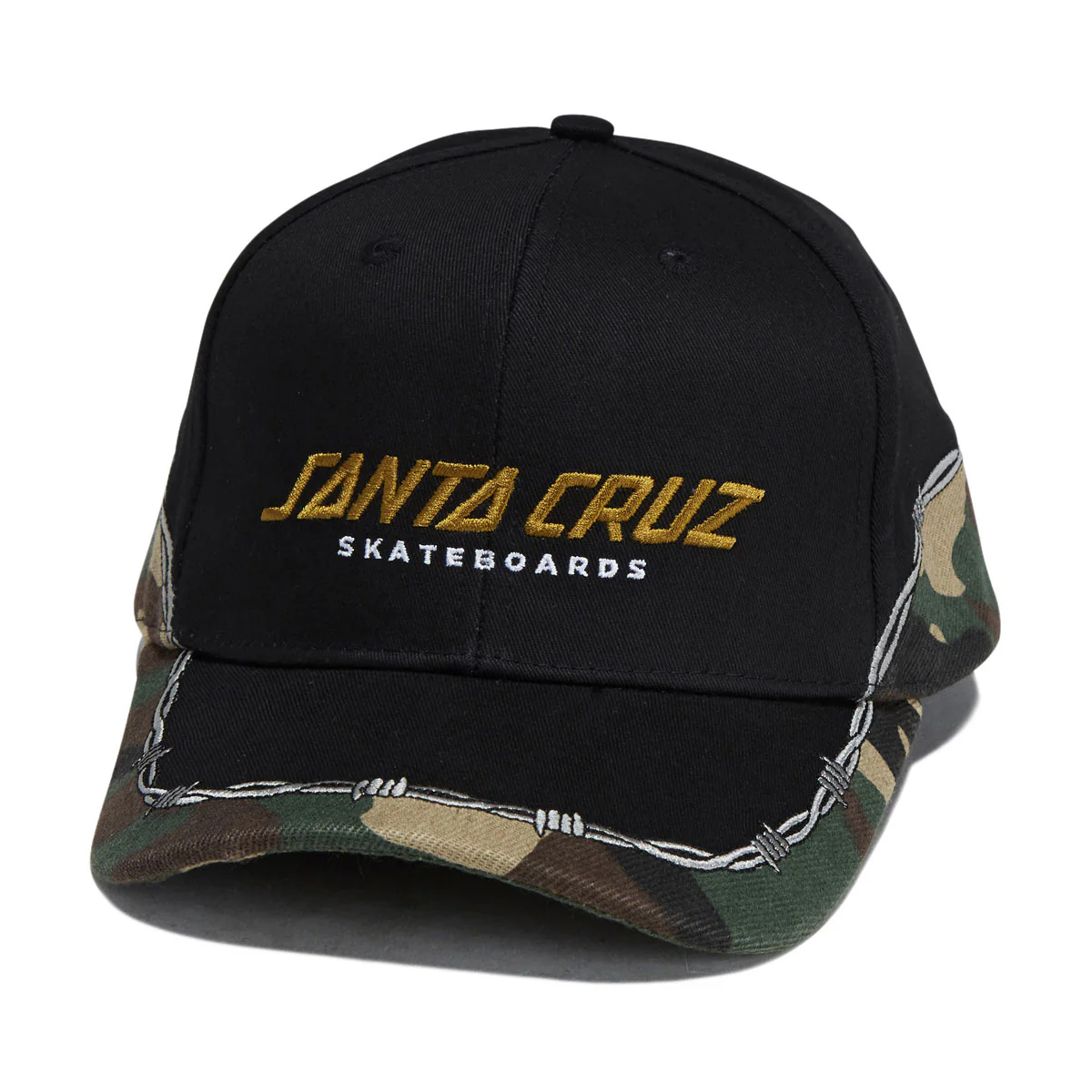 Santa Cruz Spot Snapback Hat - Black Camo