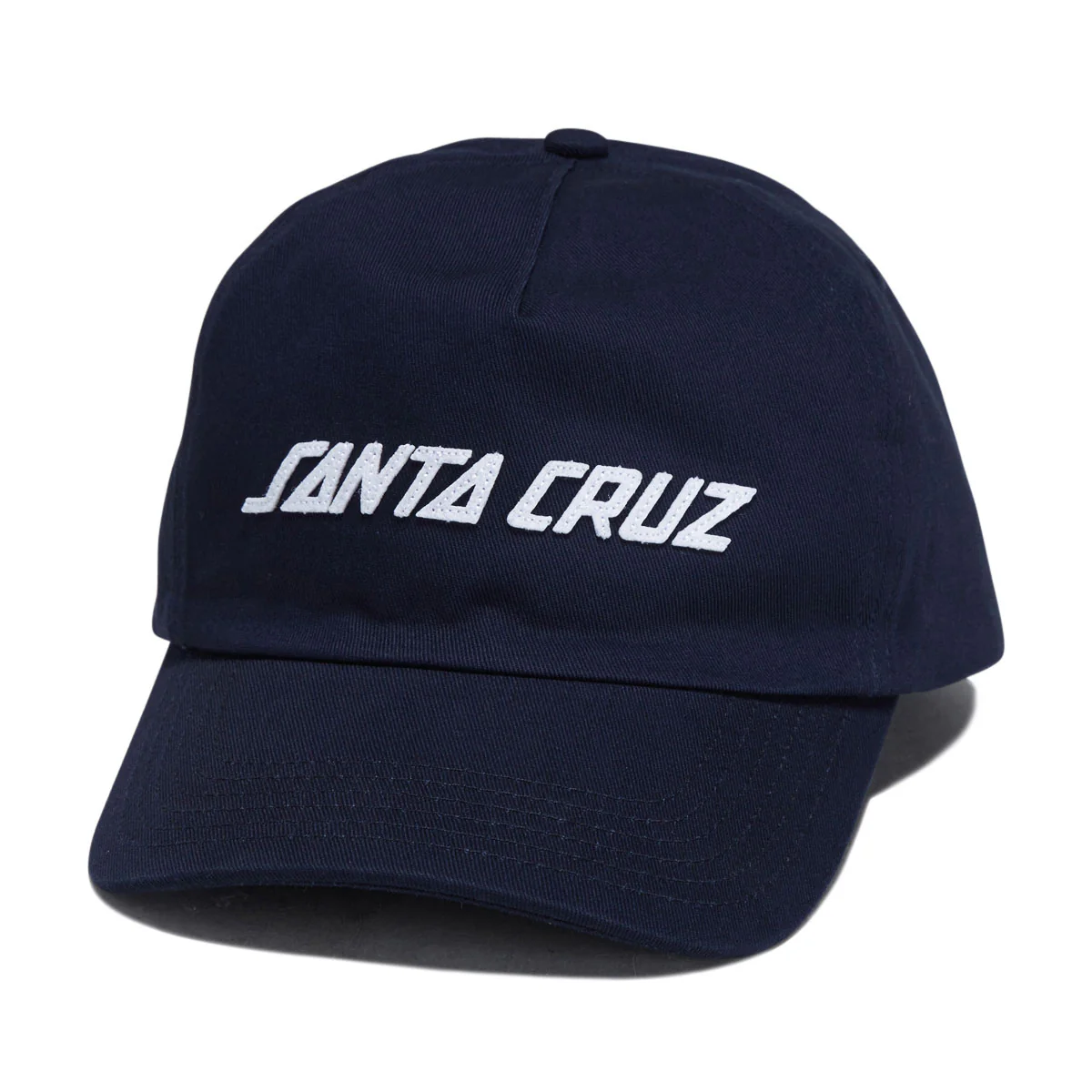 Santa Cruz Strip Felt Snapback Hat - Navy