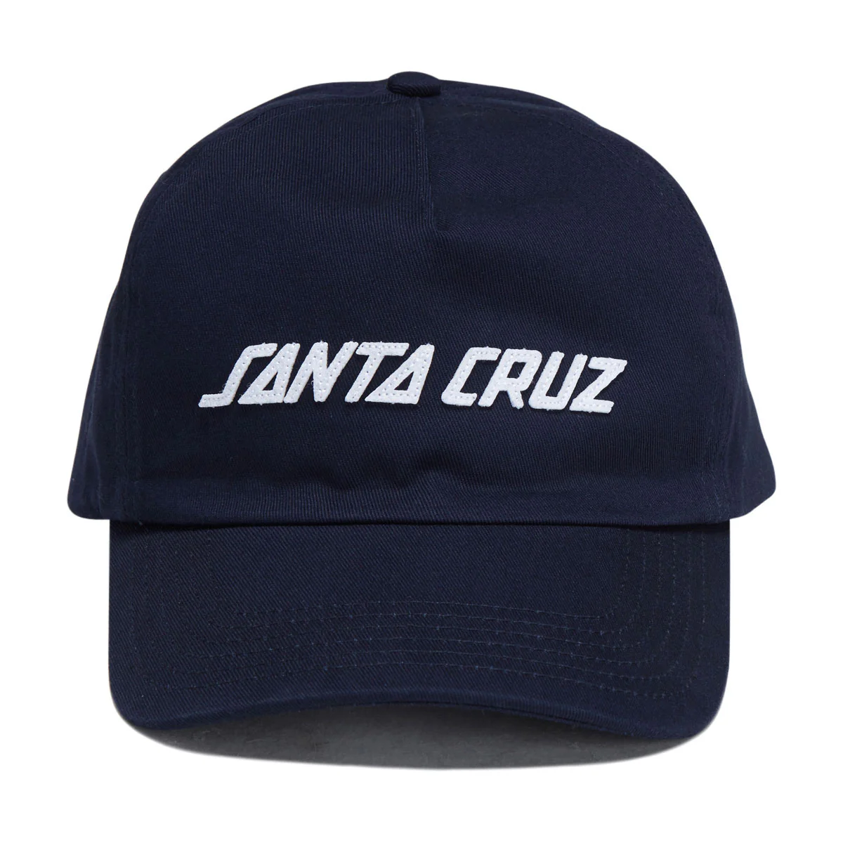 Santa Cruz Strip Felt Snapback Hat - Navy - Image 2
