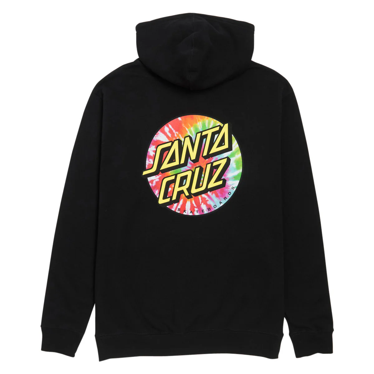 Santa Cruz Tie Dye Dot Chest Hoodie - Black - Image 2