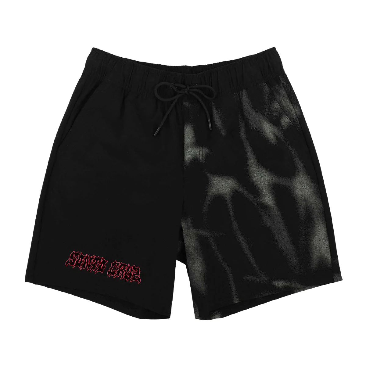 Santa Cruz TTE Messenger Elastic Waist Boardshorts - Black Haze