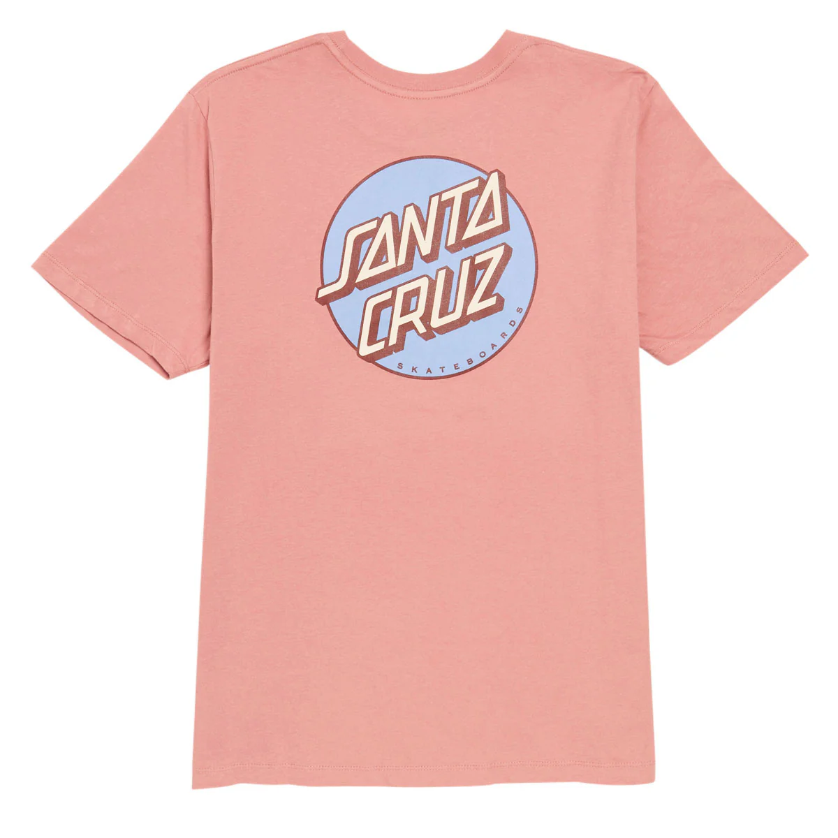 Santa Cruz Womens Other Dot Chest T-Shirt - Dusty Rose - Image 2