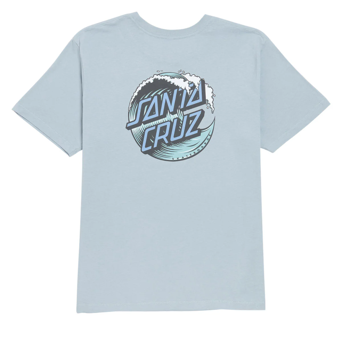 Santa Cruz Womens Wave Dot T-Shirt - Blue Fog - Image 2