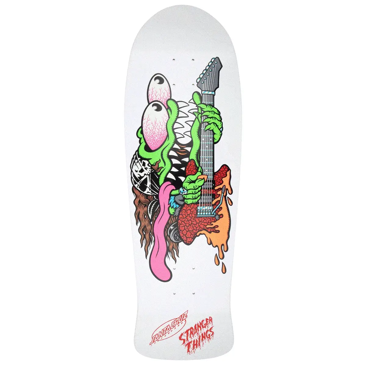 Santa Cruz x Stranger Things Meek Slasher Eddie Reveal Skateboard Deck - Glow In The Dark - 10.10"