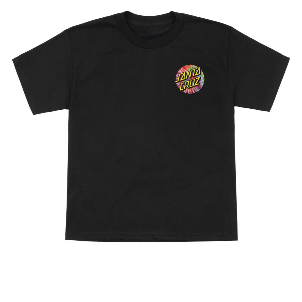 Santa Cruz Youth Tie Dye Dot T-Shirt - Black - Image 2