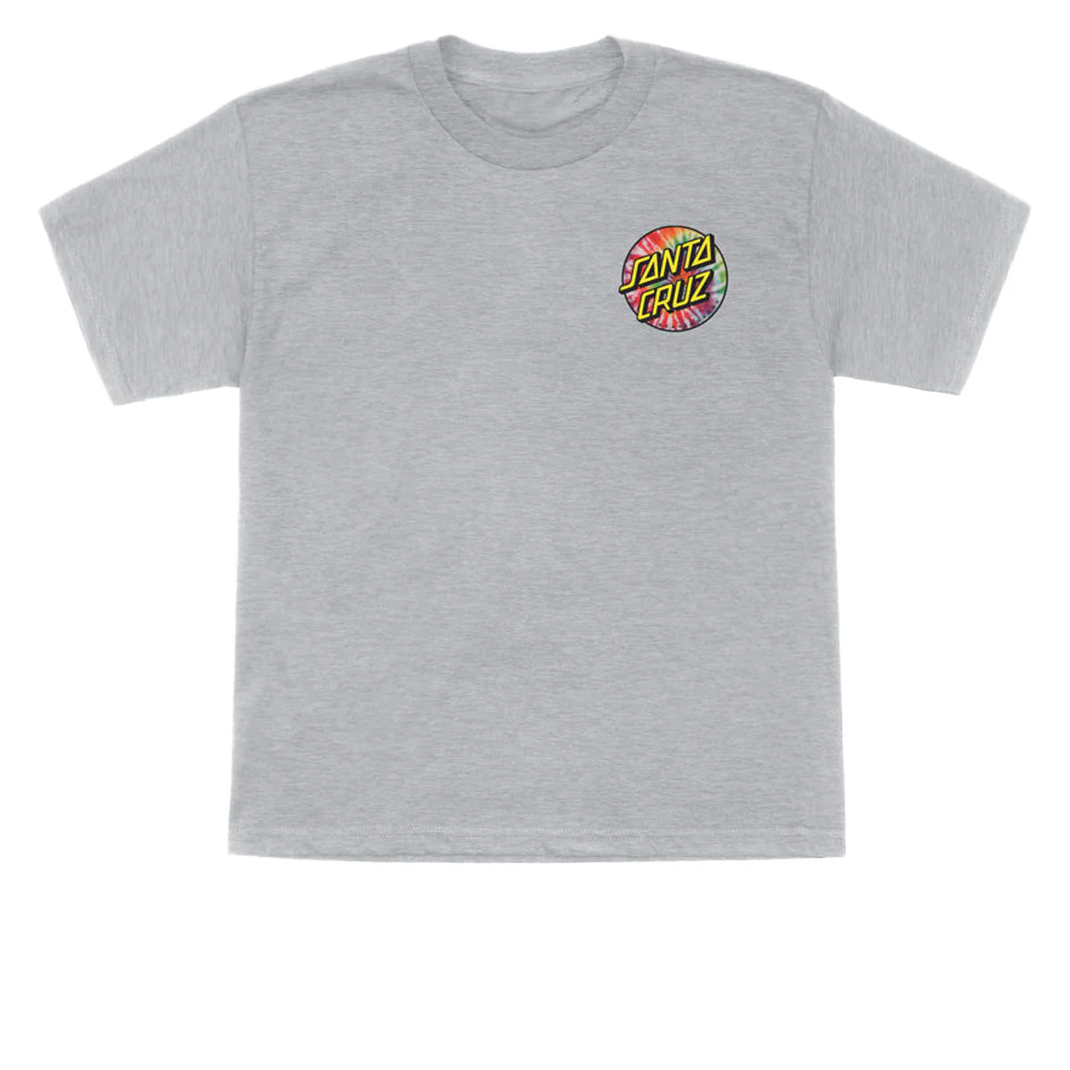 Santa Cruz Youth Tie Dye Dot T-Shirt - Sport Grey - Image 2