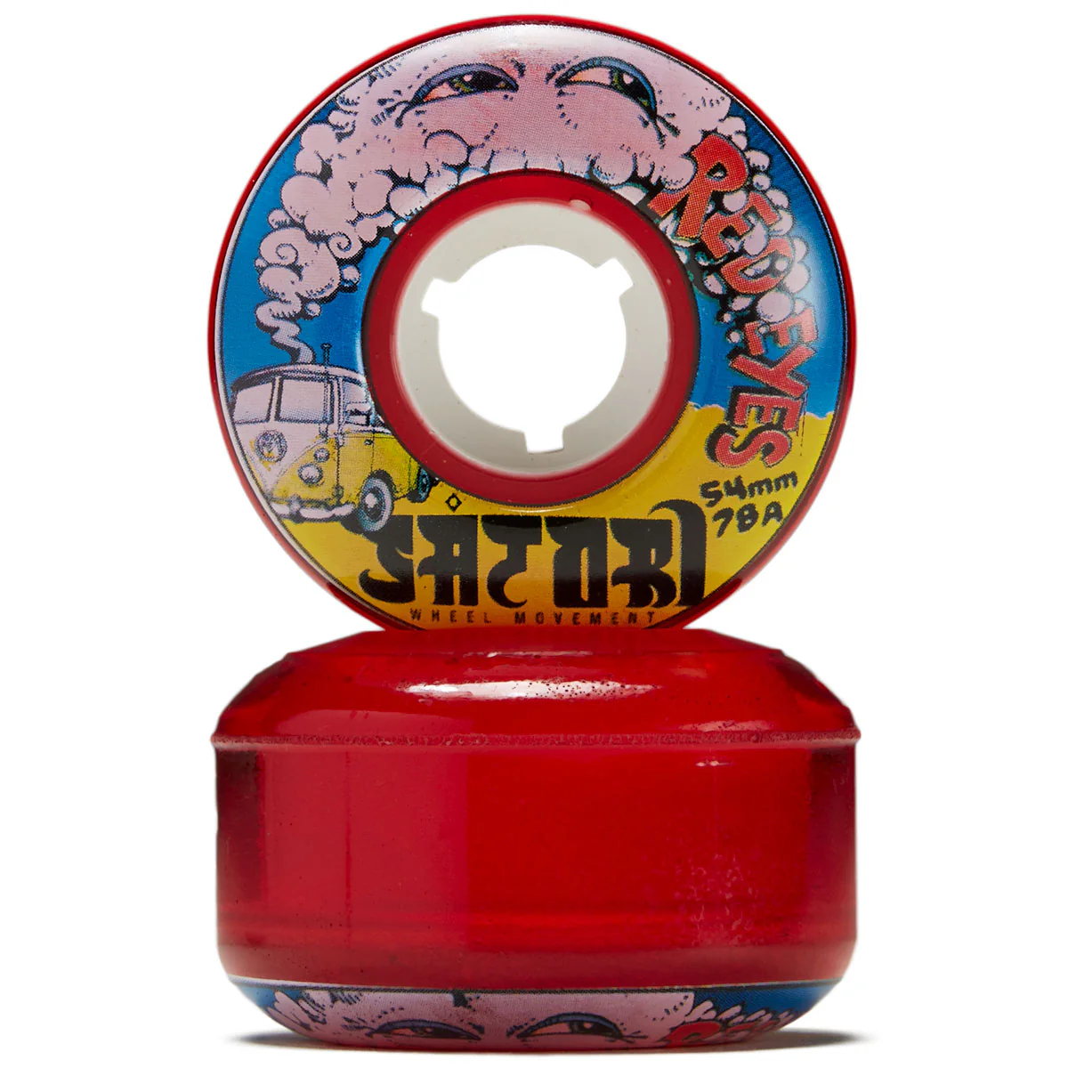 Satori Movement Red Eye Cruiser 78a Skateboard Wheels - 54mm - Image 2
