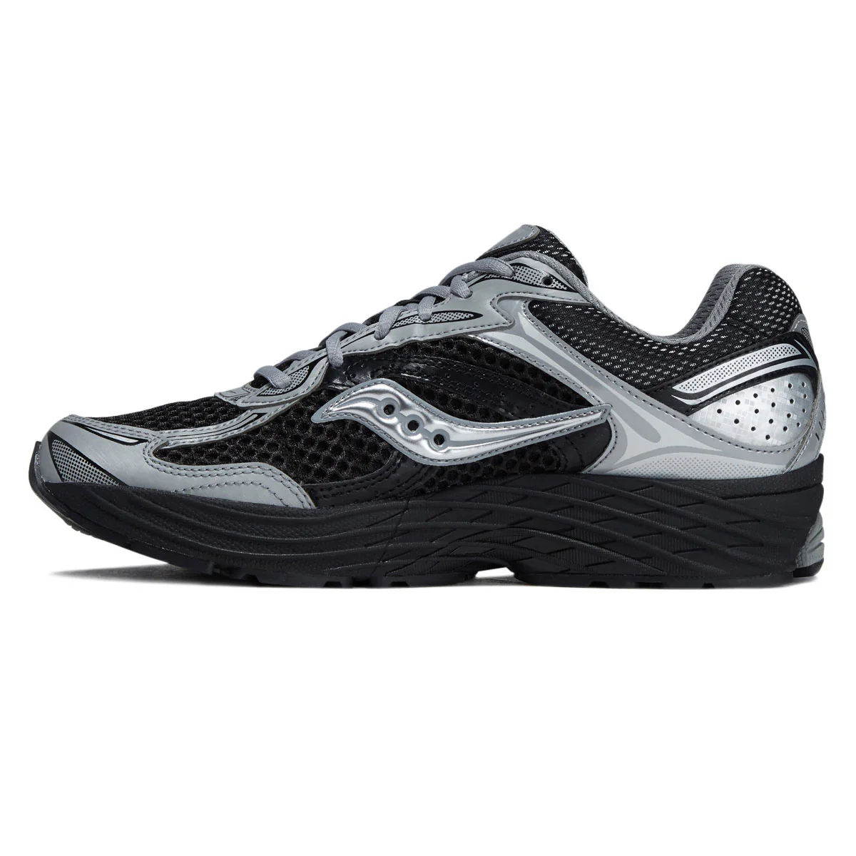 Saucony Progrid Omni 9 Shoes - Black/Silver - Image 2