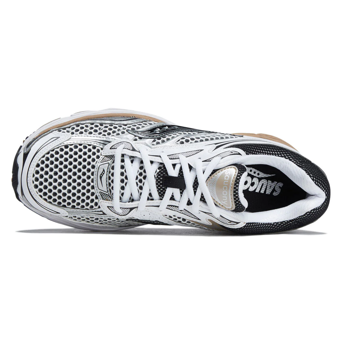 Saucony Progrid Omni 9 Shoes - White/Saddle - Image 3