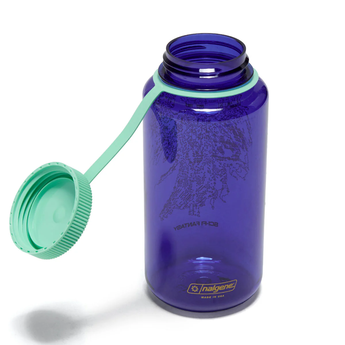 Sci-Fi Fantasy Angel Nalgene Water Bottle - Blue/Yellow - Image 2