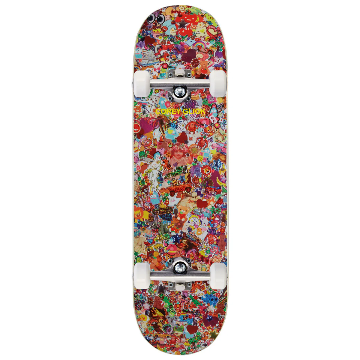 Sci-Fi Fantasy Corey Glick Sticker Collage Skateboard Complete - 8.50"