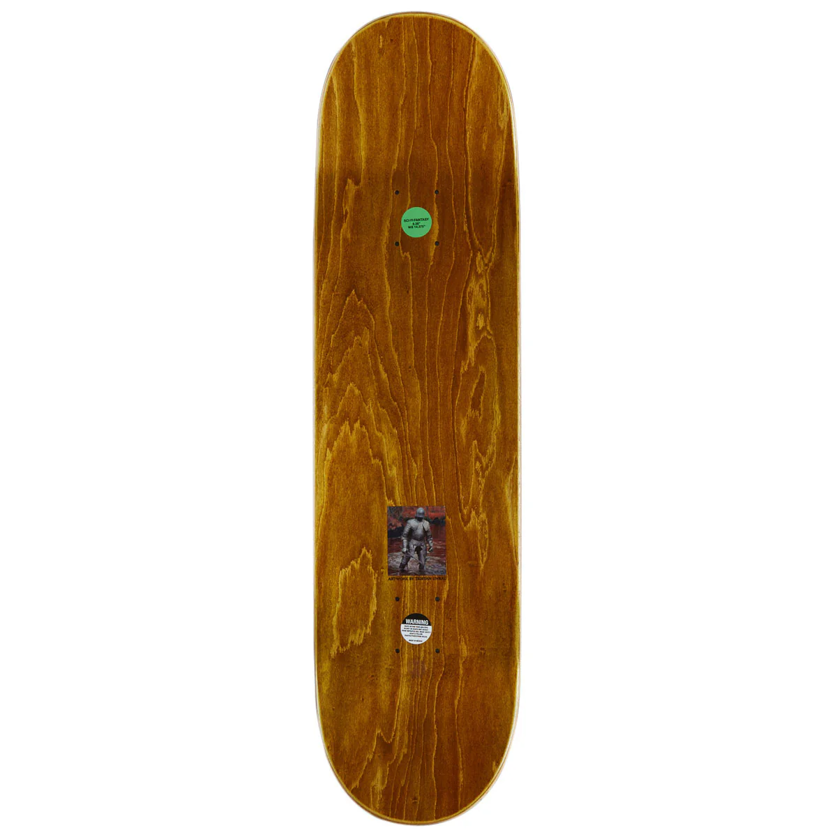 Sci-Fi Fantasy Jerry Hsu Knight Skateboard Deck - 8.38" - Image 2