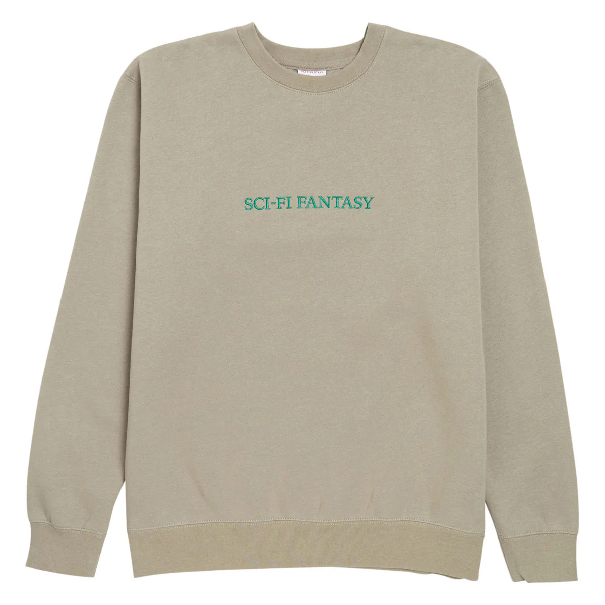 Sci-Fi Fantasy Logo Fleece Crewneck Sweatshirt - Cement