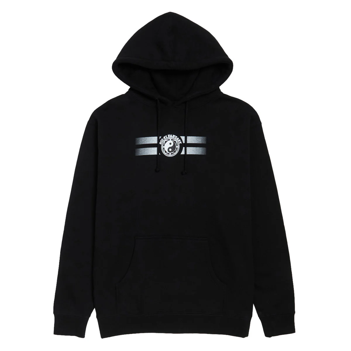 Sci-Fi Fantasy Yin Yanged Fleece Hoodie - Black