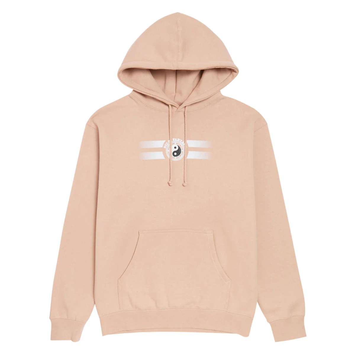 Sci-Fi Fantasy Yin Yanged Fleece Hoodie - Dusty Pink