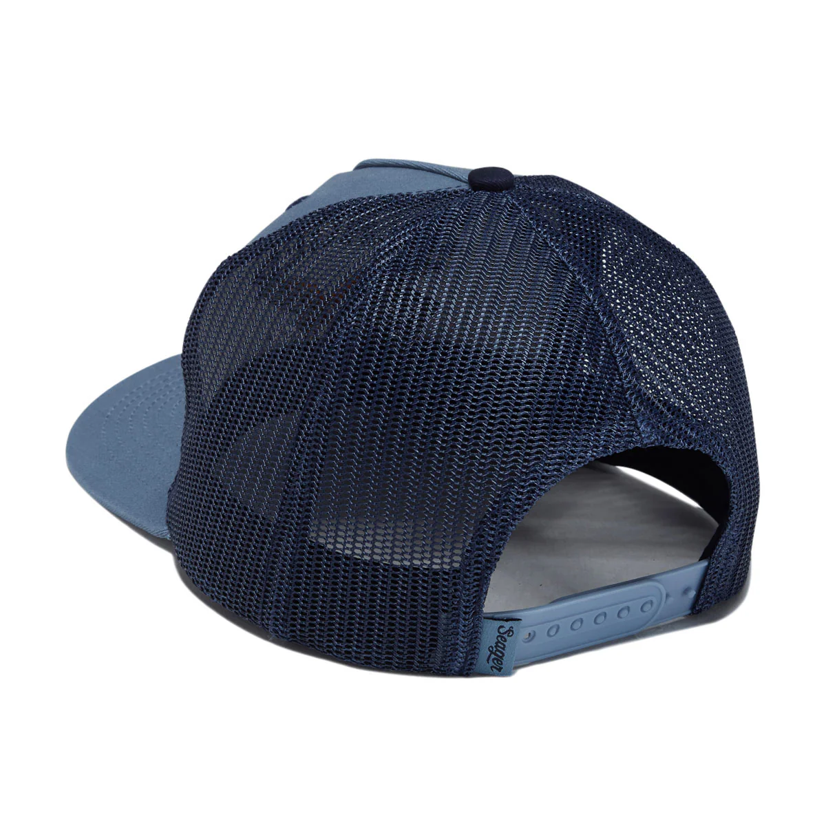 Seager Bradley Trucker Snapback Hat - Faded Denim - Image 2
