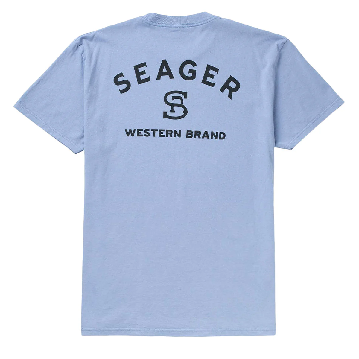Seager Branded T-Shirt - Faded Denim - Image 2