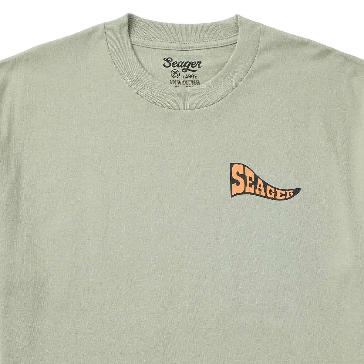 Seager Long Ride T-Shirt - Desert Green - Image 3