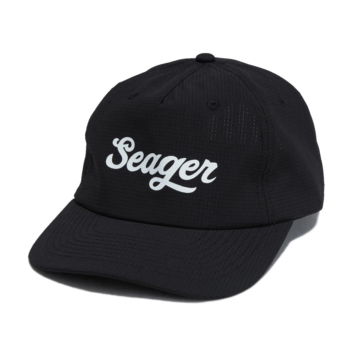 Seager Uphill Tech Strapback Hat - Black