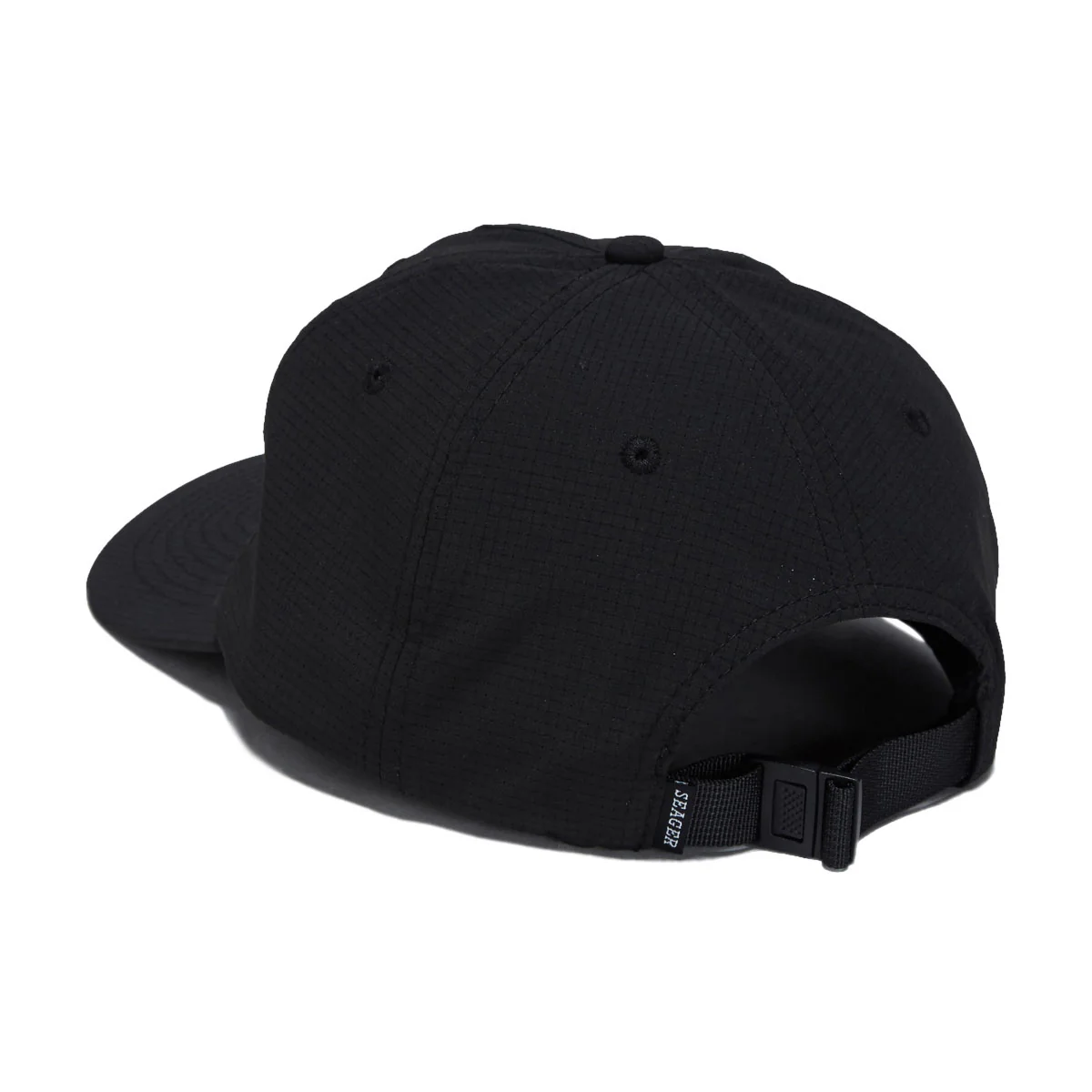 Seager Uphill Tech Strapback Hat - Black - Image 2