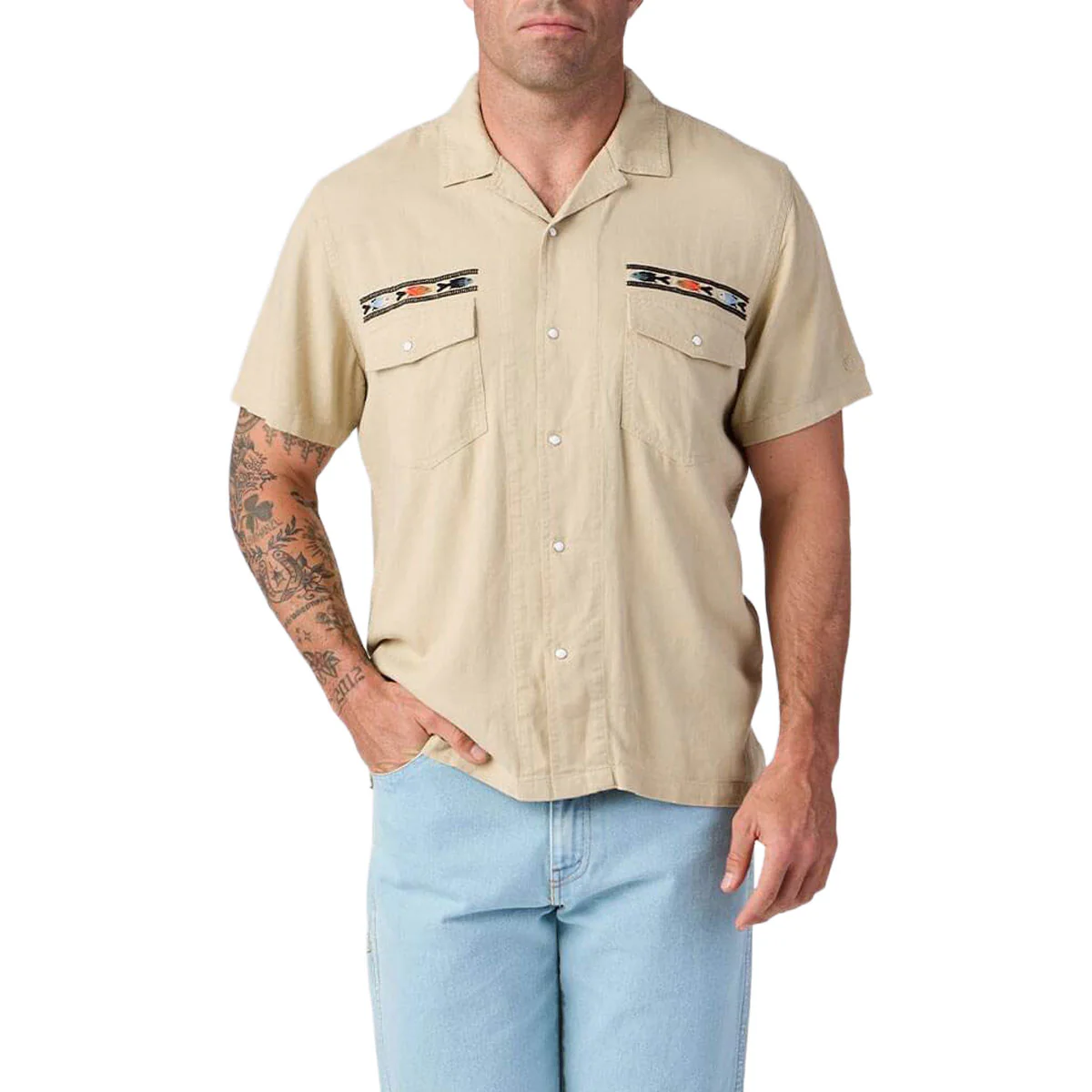 Seager Whippersnapper Embroidered Shirt - Dry Hay - Image 2