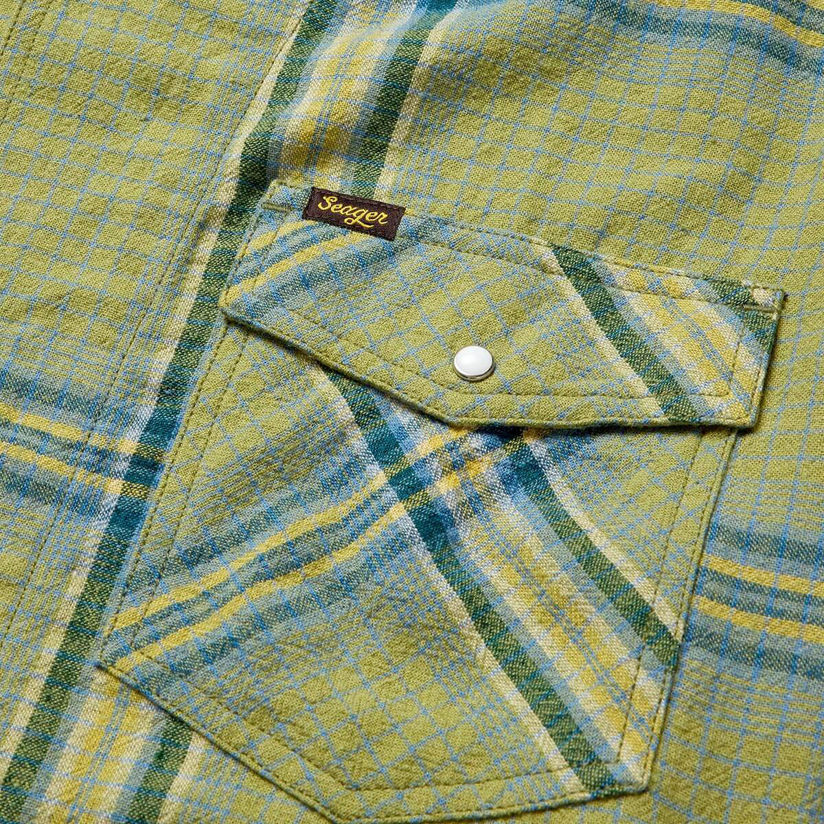 Seager Whippersnapper Shirt - Moss Grid Plaid - Image 6