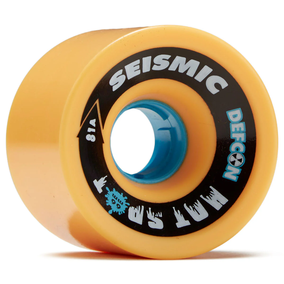 Seismic Hot Spot 81a Longboard Wheels - Mango - 66mm