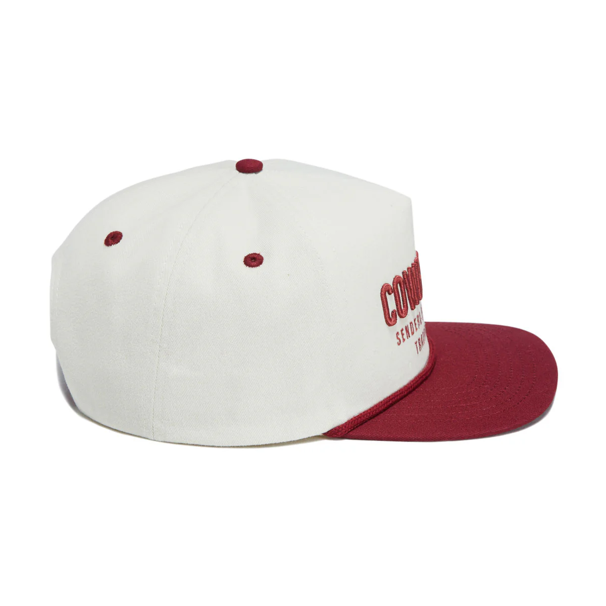 Sendero Cowboy Hat - Cream/Maroon - Image 3