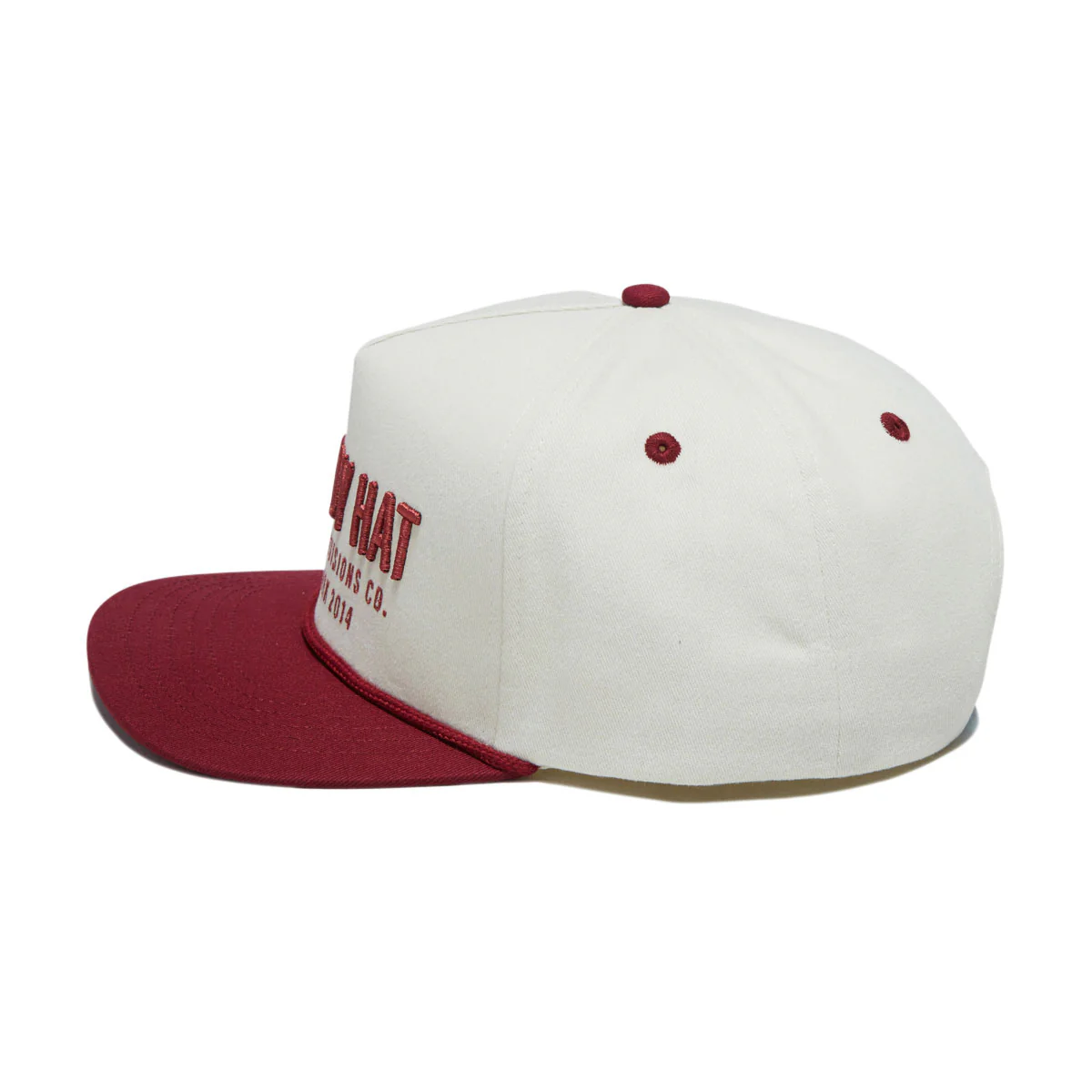 Sendero Cowboy Hat - Cream/Maroon - Image 4